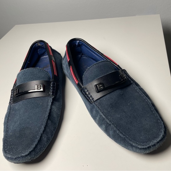 Bally Men’s Blue Suede Loafers Driving Shoes Size 41 (US 8) - Picture 1 of 16